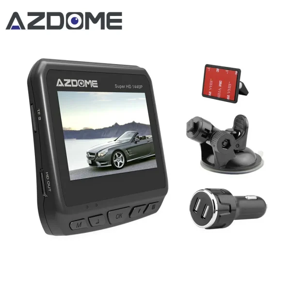 Azdome DAB211 Ambarella A12 2560x1440P Super HD Car DVR Dashboard Camera Video Recorder Loop Recording Dash Cam Night Vision